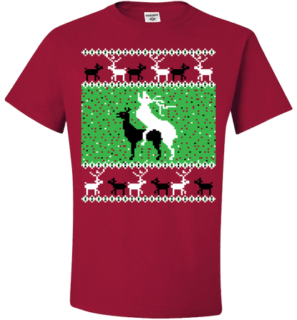 Oh Deer Standard Fit T Red