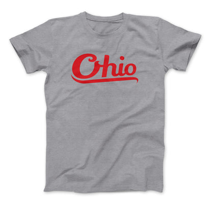 Ohio Script Style T-Shirt State Of Ohio Heather Grey Standard T