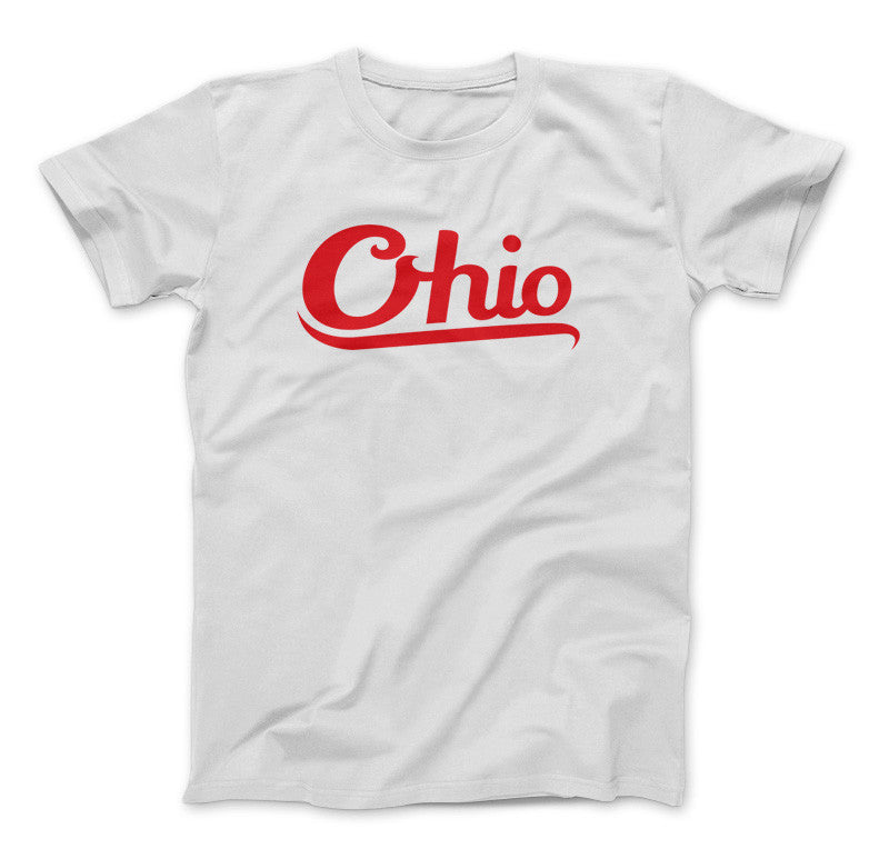 Ohio Script Style T-Shirt State Of Ohio White Standard T