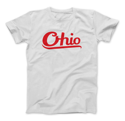 Ohio Script Style T-Shirt State Of Ohio White Standard T