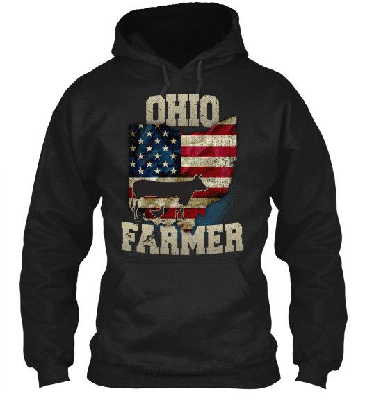 Ohio State Farmer Limited Edition Print T-Shirt & Apparel Hoodie Black