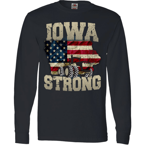 Image of Iowa Farm Strong Farm Limited Edition Print Iowa State Farming T-Shirt & Apparel - Love Family & Home