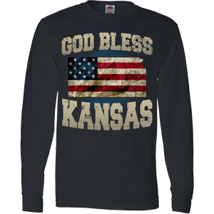 God Bless Kansas T-Shirt & Apparel - Love Family & Home