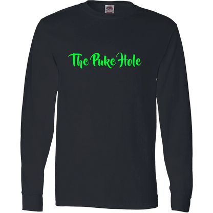 The Puke Hole Original T-Shirt & Apparel Long Sleeve Black
