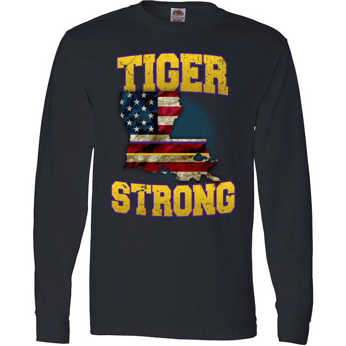 Tiger Strong Limited Edition Print T-Shirt & Apparel Long Sleeve Black