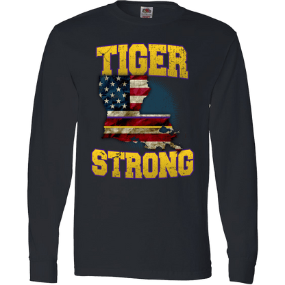 Tiger Strong Limited Edition Print T-Shirt & Apparel Long Sleeve Black