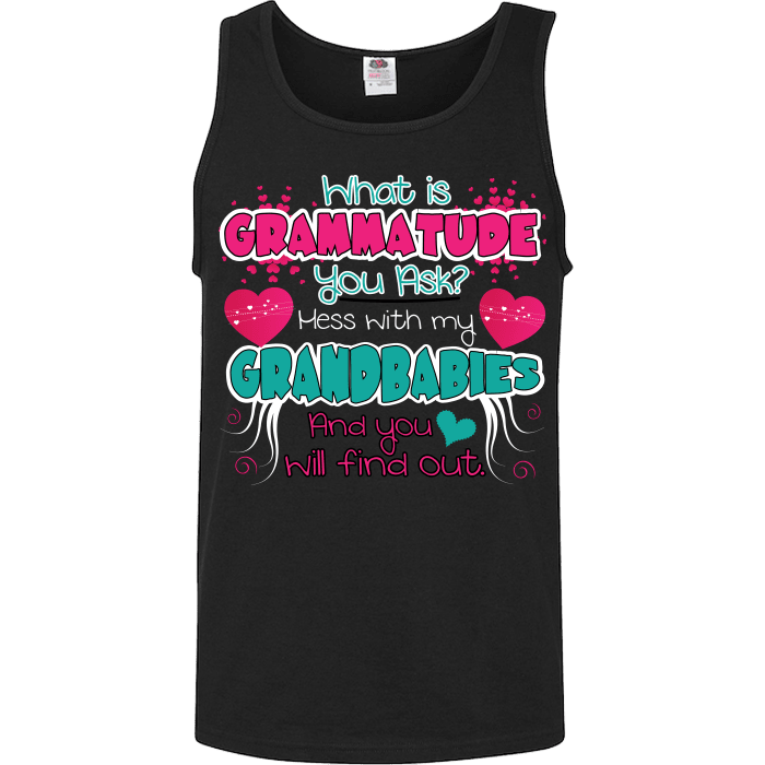 Grammatude T-Shirt & Apparel Unisex Tank Black