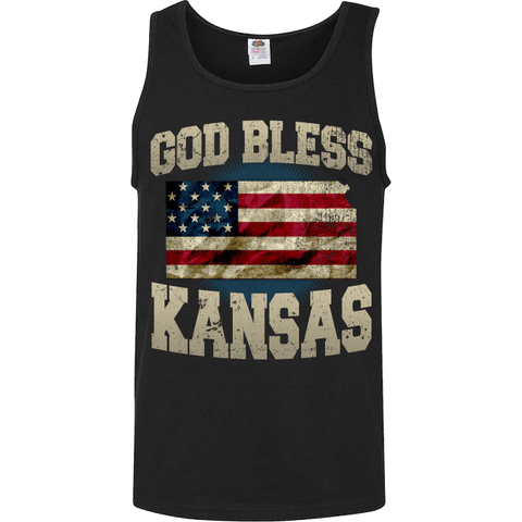 Image of God Bless Kansas T-Shirt & Apparel - Love Family & Home