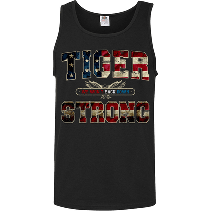 Tiger Strong We Won't Back Down T-Shirt & Apparel Unisex Tank Top Black