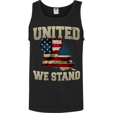 Image of United We Stand Louisiana Limited Edition Print T-Shirt & Apparel - Love Family & Home