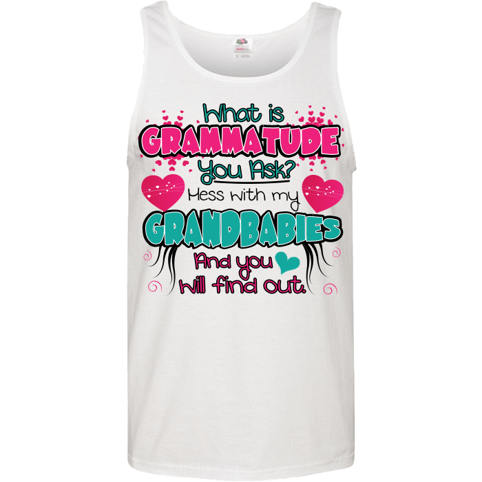 Grammatude T-Shirt & Apparel Unisex Tank White