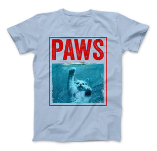 PAWS Funny Cat Kitten T-Shirt For Shark And Cat Lovers - Love Family & Home
