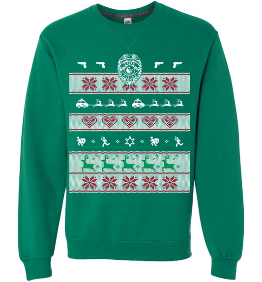 Police Christmas Long Sleeve Crewneck Clover
