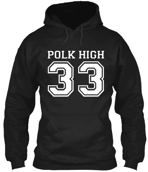 Polk High 33 Al Bundy Football T-Shirt - Married With Children Funny Football Apparel Hoodie Black