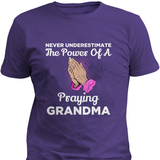 Power Of A Praying Grandma T-Shirt & Apparel T-Shirt & Apparel Standard Fit T Purple