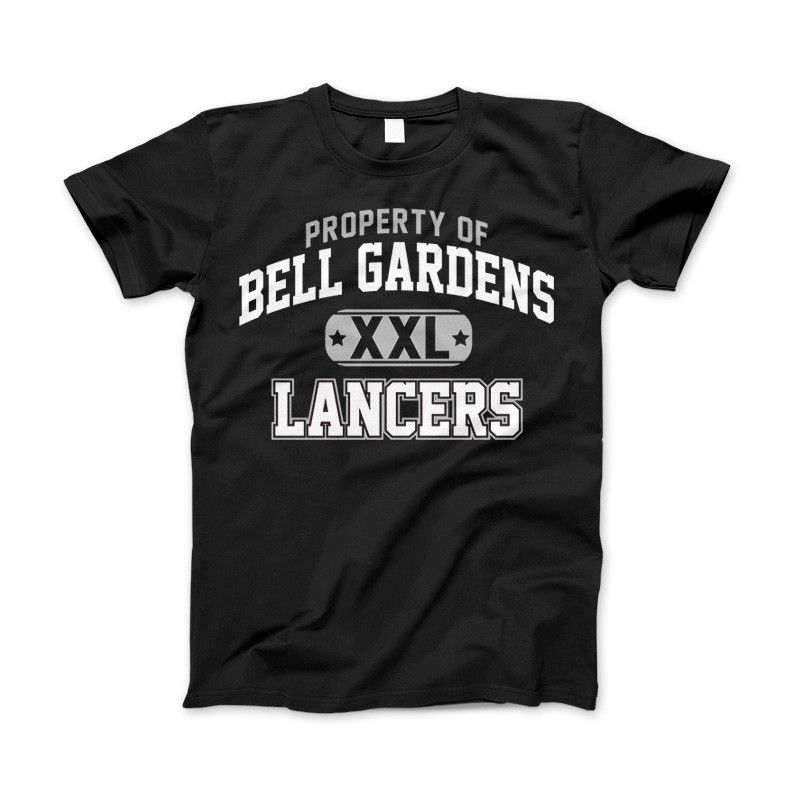 Property of Bell Gardens Lancers Apparel Black Standard T