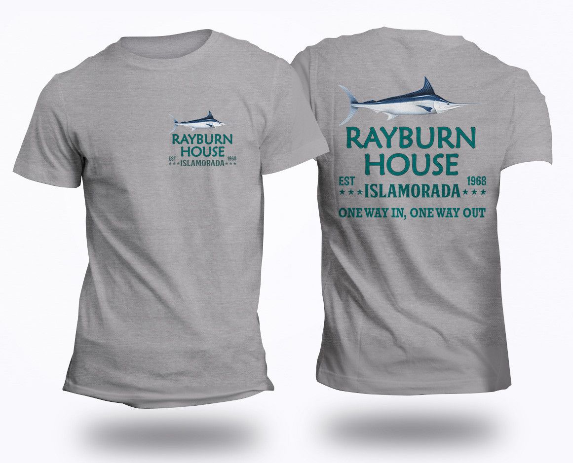 Rayburn House EST 1968 T-Shirt Islamorada Florida Bloodline Heather Grey Standard T