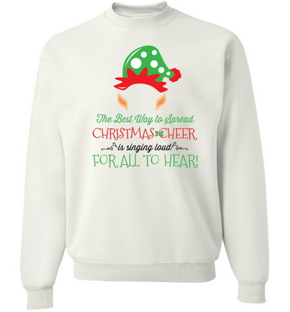 Sing Loud For All To Hear Long Sleeve Crewneck White