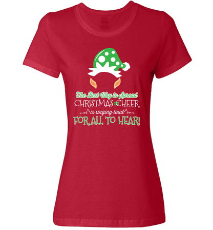 Sing Loud For All To Hear Ladies T Red