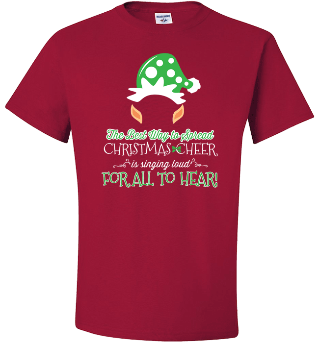 Sing Loud For All To Hear Standard Fit T Red