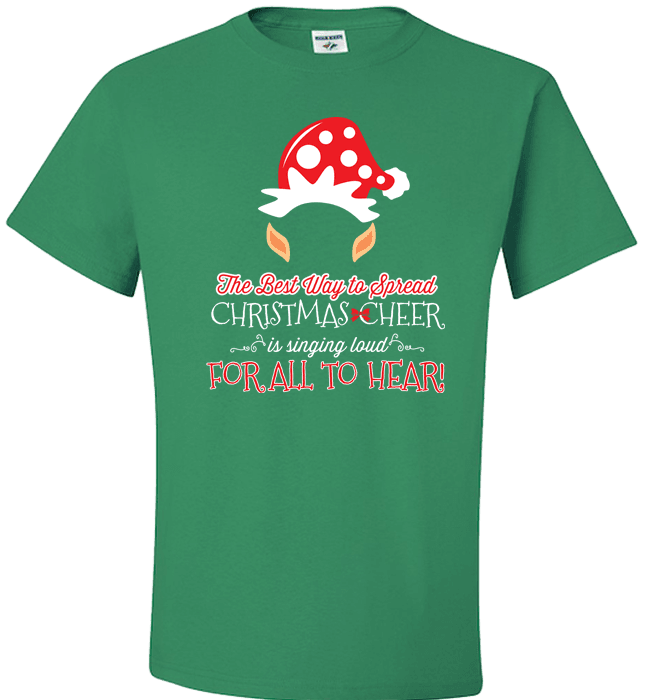 Sing Loud For All To Hear Standard Fit T Green