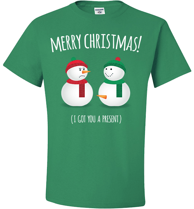 Snowmen Standard Fit T Green