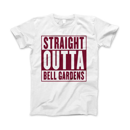 Straight Outta Bell Gardens Apparel White Standard T