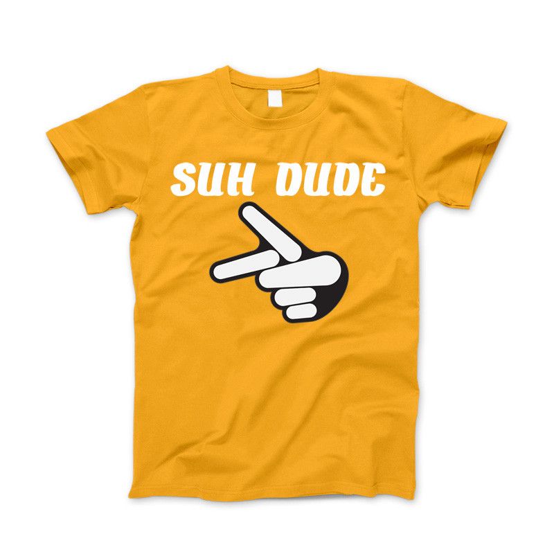 SUH DUDE Parody T-Shirt Sup Dude Funny Suh Dude Shirt & Apparel Gold Standard T