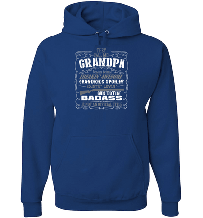 They Call Me Grandpa - Papaw Country Personalized T-Shirt Hoodie Navy