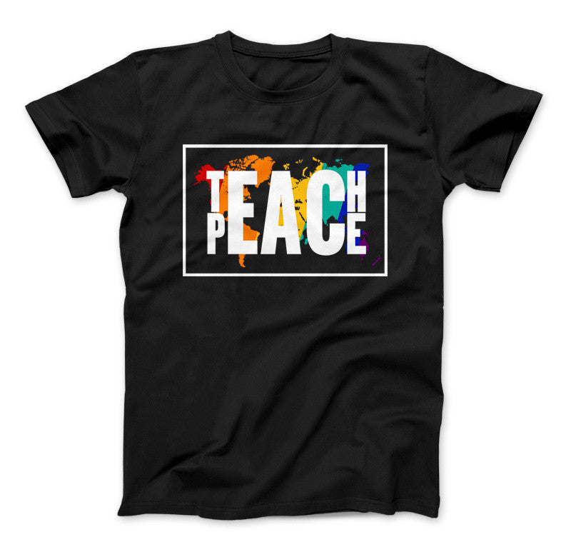 Teach Peace T-Shirt Black Standard T