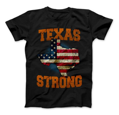Texas Strong Longhorns Print T-Shirt Standard T Black