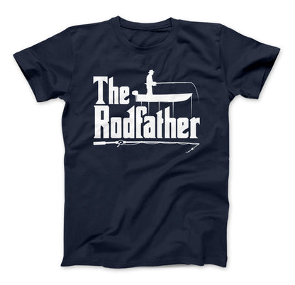 The Rodfather T-Shirt, Fishing Shirt, Fisherman, Fishing Shirt Navy