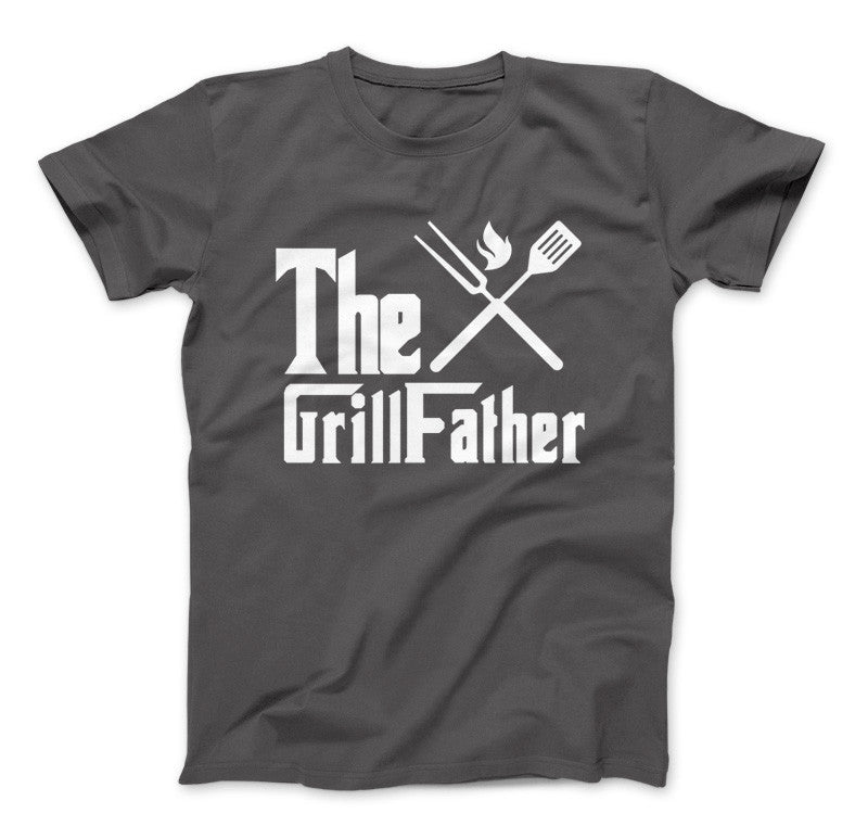 The GrillFather Dads BBQ T-Shirt Father's Day Standard T Charcoal
