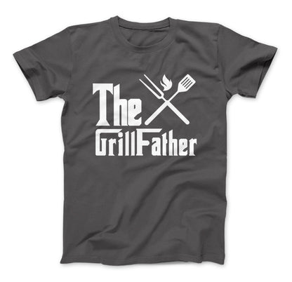 The GrillFather Dads BBQ T-Shirt Father's Day Standard T Charcoal