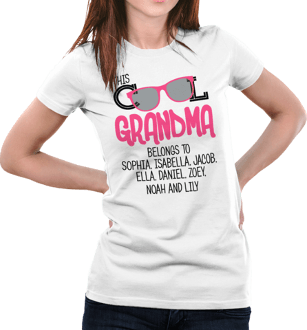 This Cool Grandma Belongs To Personalized T-shirt & Apparel