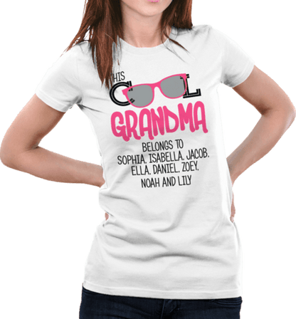 This Cool Grandma Belongs To Personalized T-shirt & Apparel