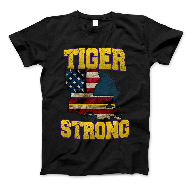 Tiger Strong Limited Edition Print T-Shirt & Apparel Standard T Black