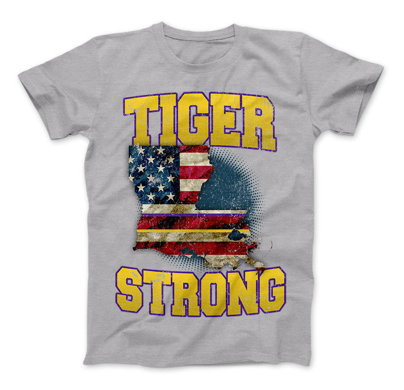Tiger Strong Limited Edition Print T-Shirt & Apparel Standard T Heather Grey