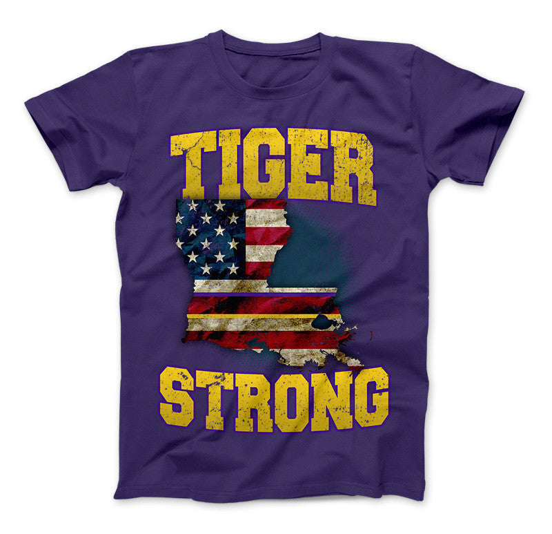 Tiger Strong Limited Edition Print T-Shirt & Apparel Standard T Purple