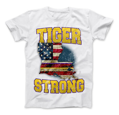 Tiger Strong Limited Edition Print T-Shirt & Apparel Standard T White