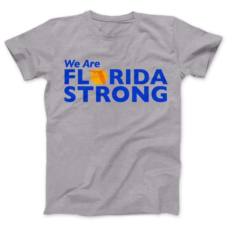Florida Strong T-shirt We Are Florida Strong Standard T Grey