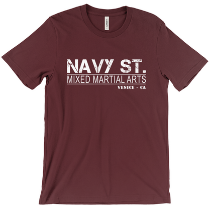 Navy St T-Shirt Maroon