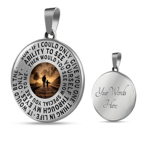 Image of Son If I Could Only Give you - Father To Son Necklace - Love Family & Home