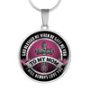 To My Mom God Blessed Me When He Gave Me You I Will Always Love You Necklace Personalized Engraving Mother Gift - Love Family & Home