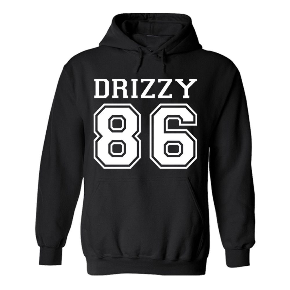 Drizzy Team 86 Toronto Canada Hip hop Pullover Black