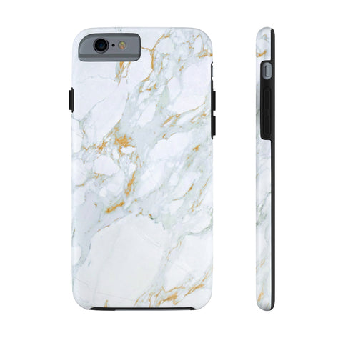 iPhone 11 Case Mate Tough Phone Case, White Marble Phone Case - Love Family & Home