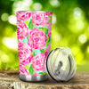 Pink Flower Tumbler - Love Family & Home