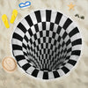 Checkered Hole 3D Beach Blanket - Love Family & Home