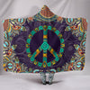 Peace Fractal Mandala Hooded Blanket - Love Family & Home