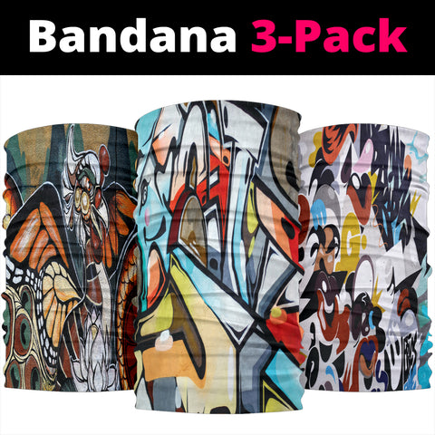 Image of Street Art Set - Bandana 3 Pack - Love Family & Home